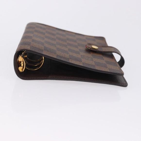 LOUIS VUITTON Damier Ebene Agenda MM Day Planner Cover R20240 LV Auth bs36806