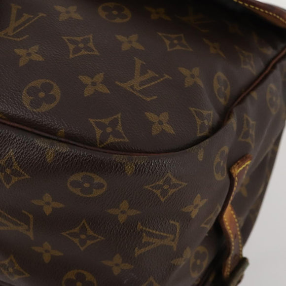 LOUIS VUITTON Monogram Saumur 35 Shoulder Bag M42254 LV Auth bs36807