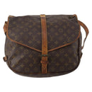 LOUIS VUITTON Monogram Saumur 35 Shoulder Bag M42254 LV Auth bs36807-13