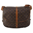 LOUIS VUITTON Monogram Saumur 35 Shoulder Bag M42254 LV Auth bs36807-2