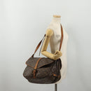 LOUIS VUITTON Monogram Saumur 35 Shoulder Bag M42254 LV Auth bs36807-32