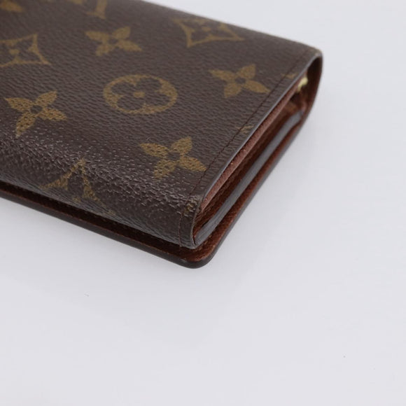 LOUIS VUITTON Monogram Portefeuille Tresol Wallet M61736 LV Auth bs36808
