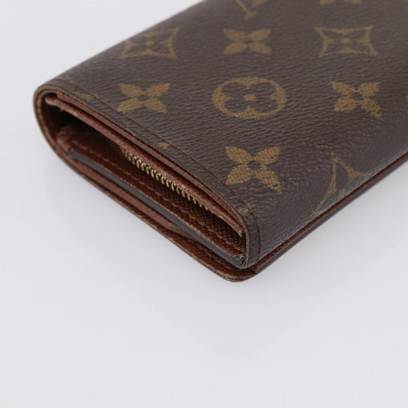 LOUIS VUITTON Monogram Portefeuille Tresol Wallet M61736 LV Auth bs36808
