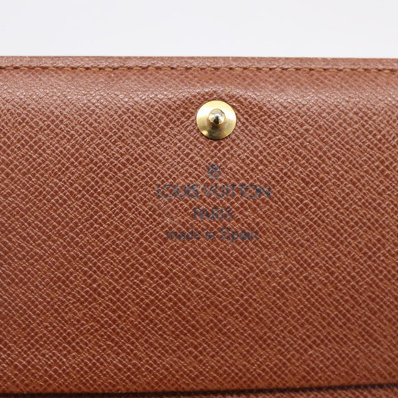 LOUIS VUITTON Monogram Portefeuille Tresol Wallet M61736 LV Auth bs36808