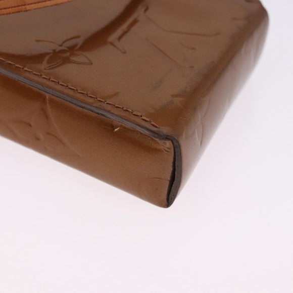 LOUIS VUITTON Monogram Vernis Walker Wallet Bronze M91154 LV Auth bs36810