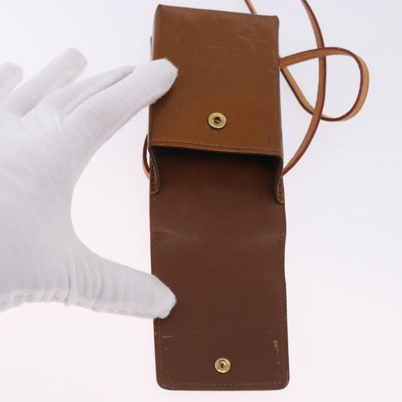 LOUIS VUITTON Monogram Vernis Walker Wallet Bronze M91154 LV Auth bs36810