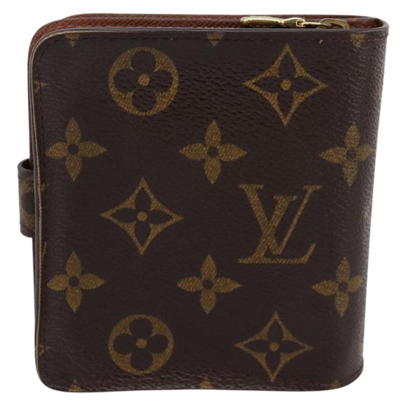 LOUIS VUITTON Monogram Compact Zip Wallet M61667 LV Auth bs36811