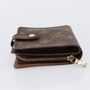 LOUIS VUITTON Monogram Compact Zip Wallet M61667 LV Auth bs36811-5