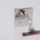 LOUIS VUITTON Bouton de Manchette Digit Cuffs Ag925 Silver LV Auth bs36812-12