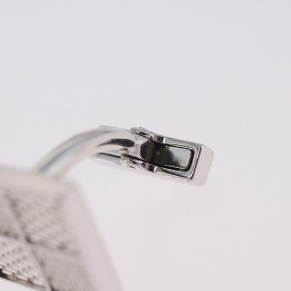 LOUIS VUITTON Bouton de Manchette Digit Cuffs Ag925 Silver LV Auth bs36812