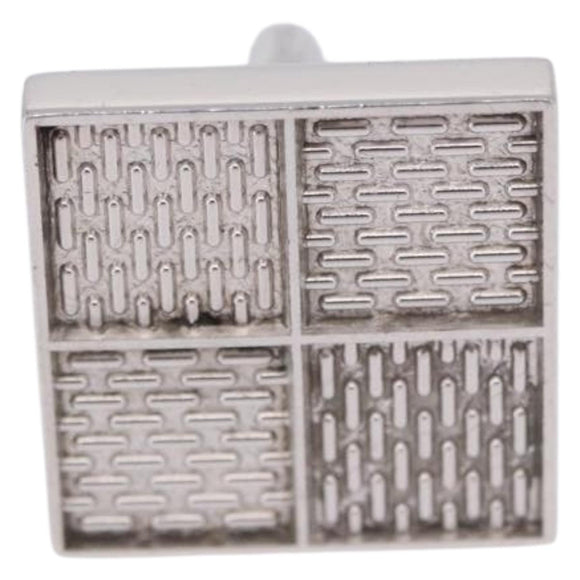 LOUIS VUITTON Bouton de Manchette Digit Cuffs Ag925 Silver LV Auth bs36812