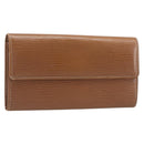 LOUIS VUITTON Epi Portefeiulle Sarah Long Wallet Brown M60321 LV Auth bs36813-1