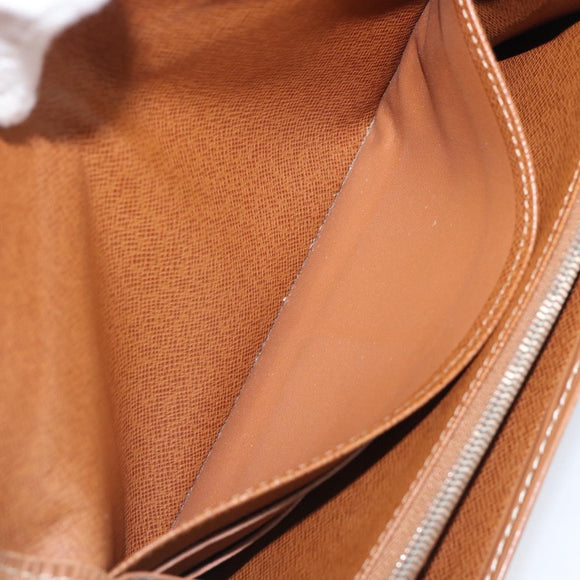 LOUIS VUITTON Epi Portefeiulle Sarah Long Wallet Brown M60321 LV Auth bs36813