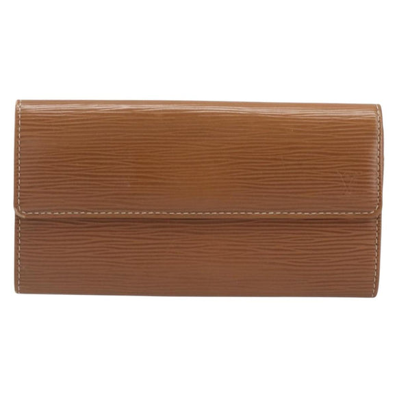 LOUIS VUITTON Epi Portefeiulle Sarah Long Wallet Brown M60321 LV Auth bs36813