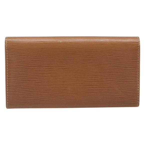 LOUIS VUITTON Epi Portefeiulle Sarah Long Wallet Brown M60321 LV Auth bs36813