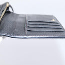 FENDI Zucchino Canvas Long Wallet Black Gold Auth bs36814-17