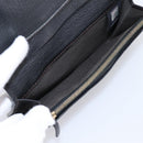FENDI Zucchino Canvas Long Wallet Black Gold Auth bs36814-20