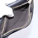 FENDI Zucchino Canvas Long Wallet Black Gold Auth bs36814-11