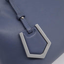 FENDI To Joule Hand Bag Leather 2way Blue Silver Auth bs36816-18