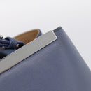 FENDI To Joule Hand Bag Leather 2way Blue Silver Auth bs36816-19