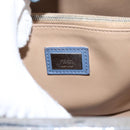 FENDI To Joule Hand Bag Leather 2way Blue Silver Auth bs36816-20