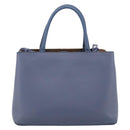 FENDI To Joule Hand Bag Leather 2way Blue Silver Auth bs36816-2