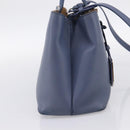 FENDI To Joule Hand Bag Leather 2way Blue Silver Auth bs36816-3