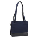 CHANEL Shoulder Bag Canvas Navy Silver CC Auth bs36818-1