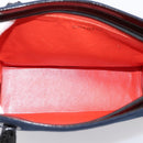 CHANEL Shoulder Bag Canvas Navy Silver CC Auth bs36818-10