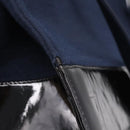 CHANEL Shoulder Bag Canvas Navy Silver CC Auth bs36818-8