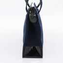 CHANEL Shoulder Bag Canvas Navy Silver CC Auth bs36818-4