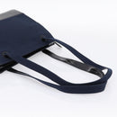 CHANEL Shoulder Bag Canvas Navy Silver CC Auth bs36818-7