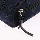Christian Louboutin Waist Pouch Canvas Navy Silver Auth bs36819V-19