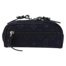 Christian Louboutin Waist Pouch Canvas Navy Silver Auth bs36819V-13