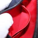 Christian Louboutin Waist Pouch Canvas Navy Silver Auth bs36819V-23