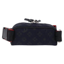 Christian Louboutin Waist Pouch Canvas Navy Silver Auth bs36819V-2