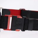 Christian Louboutin Waist Pouch Canvas Navy Silver Auth bs36819V-8