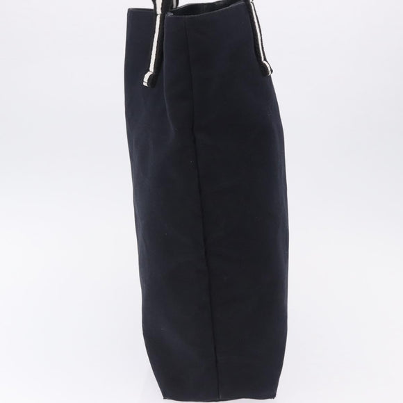 GUCCI Tote Bag Canvas Navy 123439 Auth bs36820