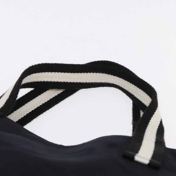 GUCCI Tote Bag Canvas Navy 123439 Auth bs36820