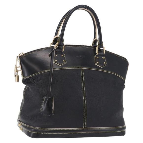 LOUIS VUITTON Suhari Lockit PM Hand Bag Leather Black M91888 LV Auth bs36825V