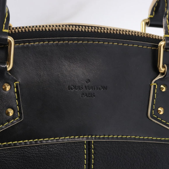 LOUIS VUITTON Suhari Lockit PM Hand Bag Leather Black M91888 LV Auth bs36825V