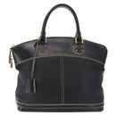 LOUIS VUITTON Suhari Lockit PM Hand Bag Leather Black M91888 LV Auth bs36825V-2