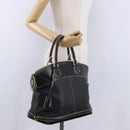 LOUIS VUITTON Suhari Lockit PM Hand Bag Leather Black M91888 LV Auth bs36825V-25