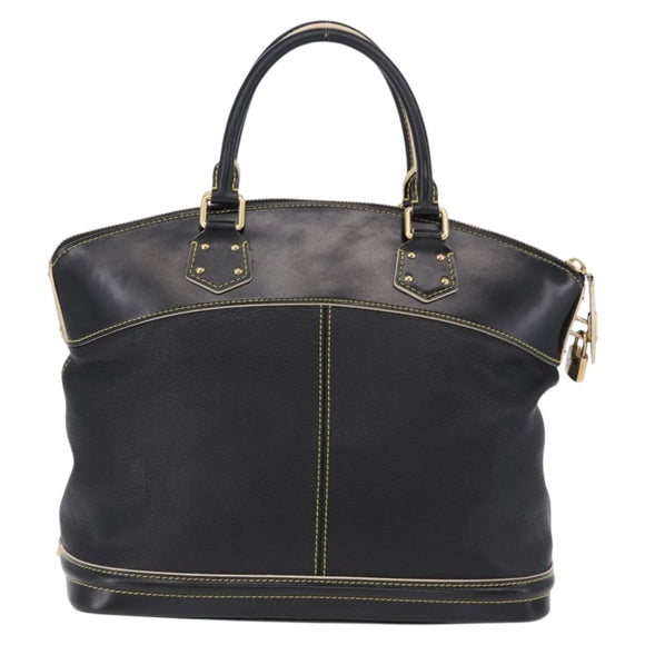 LOUIS VUITTON Suhari Lockit PM Hand Bag Leather Black M91888 LV Auth bs36825V