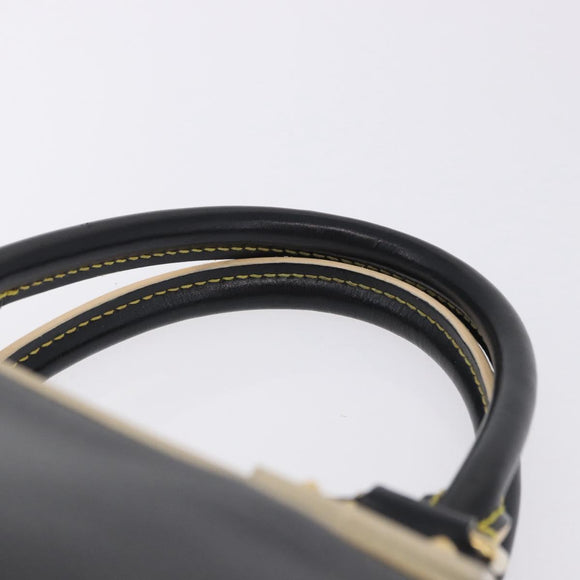 LOUIS VUITTON Suhari Lockit PM Hand Bag Leather Black M91888 LV Auth bs36825V