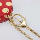 LOUIS VUITTON Vernis Dot Infinity Porte Monnaie Chapeau Red M91570 Auth bs36828A-9