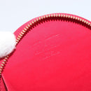 LOUIS VUITTON Vernis Dot Infinity Porte Monnaie Chapeau Red M91570 Auth bs36828A-17