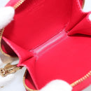 LOUIS VUITTON Vernis Dot Infinity Porte Monnaie Chapeau Red M91570 Auth bs36828A-11