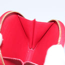 LOUIS VUITTON Vernis Dot Infinity Porte Monnaie Chapeau Red M91570 Auth bs36828A-18