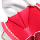 LOUIS VUITTON Vernis Dot Infinity Porte Monnaie Chapeau Red M91570 Auth bs36828A-19